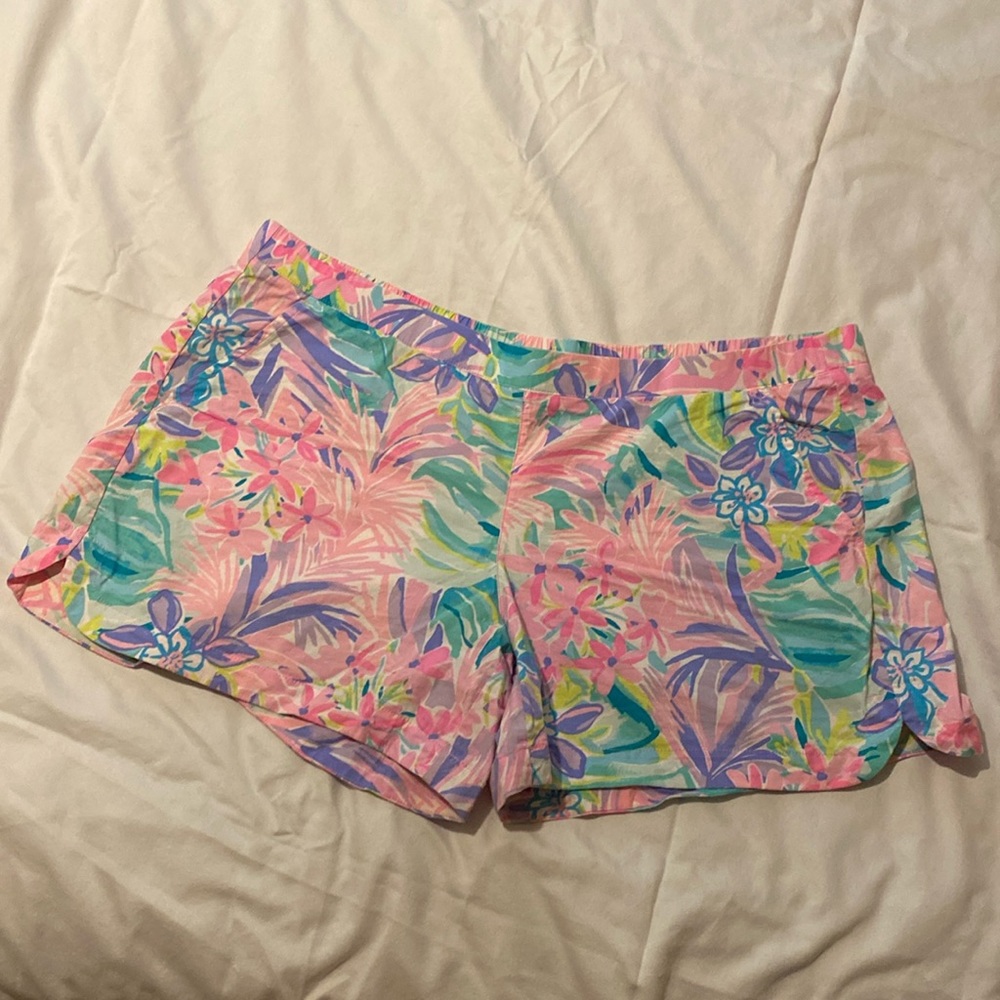 Lilly Pulitzer Classic Short Size XL Oceanview It Was All A Dream
